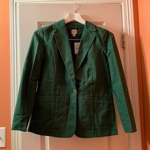 J Crew Linen-Blend Deconstructed Blazer